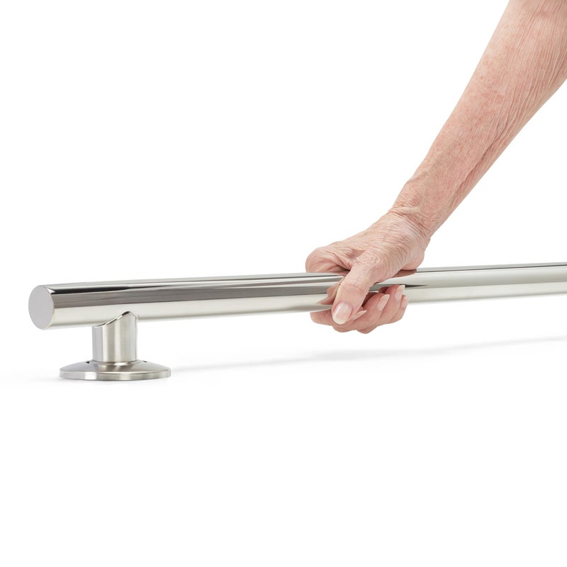 Seachrome 18-inch Coronado Designer Straight Bathroom Shower Grab Bar, Stainless Steel, Polished Chrome - Image 5